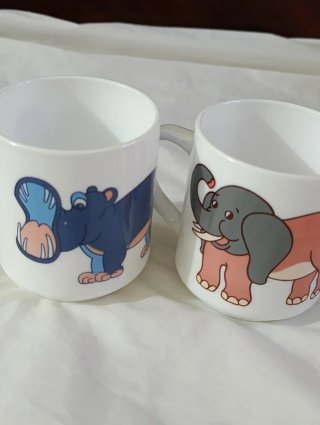 Tazas Arcopal Infantiles Vintage Elefante