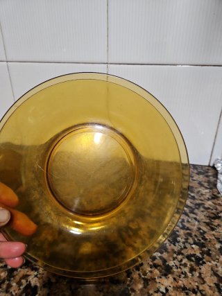 Set de 3 Platos Vintage de Cristal
