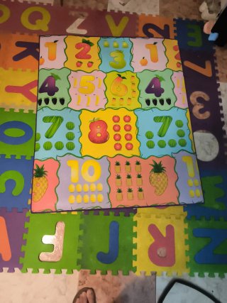 Alfombra Infantil de Goma con Números