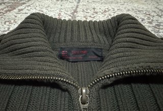 Cárdigan Zara Verde Militar Vintage
