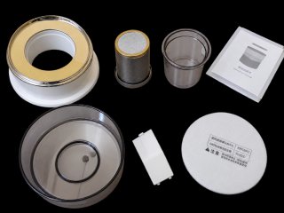 Juego de té con filtro e instrucciones