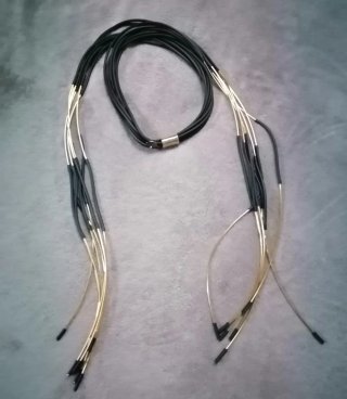 Collana Liviana Conti multifilo nero/oro