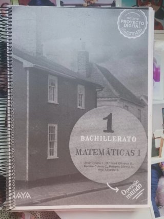 Libro de matemáticas 1° Bachillerato
