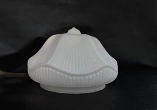 Plafón cristal satinado estilo Art Decó vintage