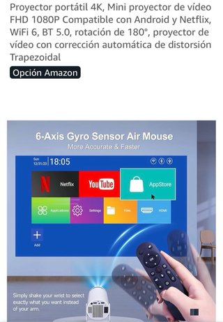 Proyector Portátil 4K FHD 1080P WiFi