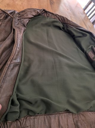 Chaqueta aviador piel marrón
