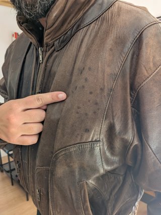 Chaqueta aviador piel marrón