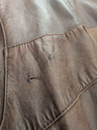 Chaqueta aviador piel marrón