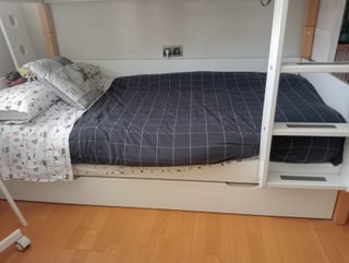 Litera Flexa de Madera Blanca