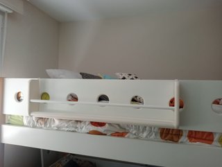 Litera Flexa de Madera Blanca