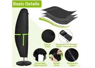 Funda protectora sombrilla jardín impermeable