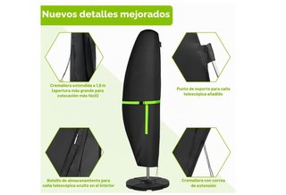 Funda protectora sombrilla jardín impermeable