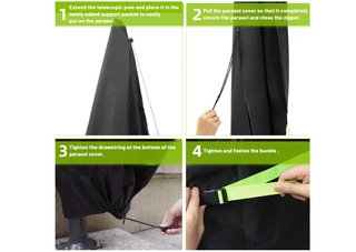 Funda protectora sombrilla jardín impermeable