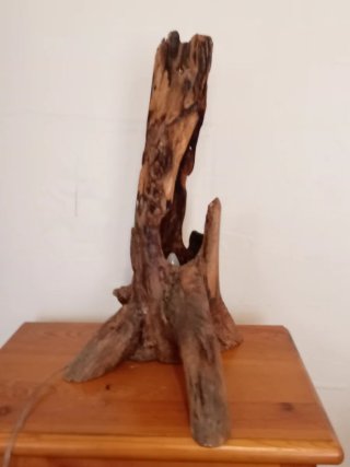 Lámpara rústica de madera Celular 667543280