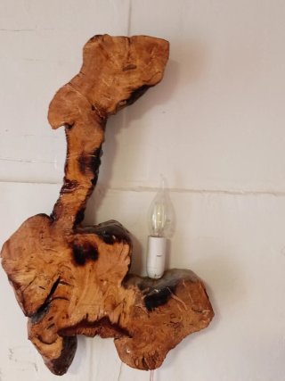 Lámpara rústica de madera Celular 667543280
