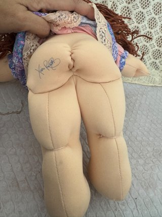 muñeca cabbage patch kids ( repollo) pelo pelirroj