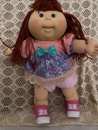 muñeca cabbage patch kids ( repollo) pelo pelirroj