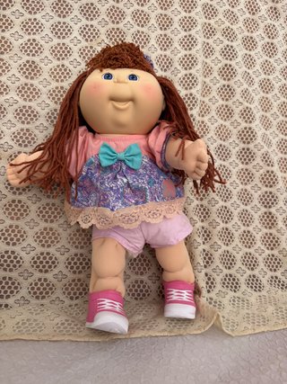 muñeca cabbage patch kids ( repollo) pelo pelirroj