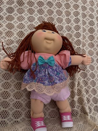 muñeca cabbage patch kids ( repollo) pelo pelirroj