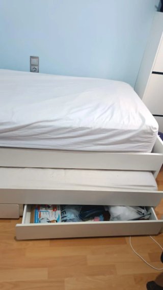 Cama nido Ikea blanca SLAKT