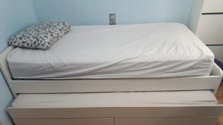 Cama nido Ikea blanca SLAKT