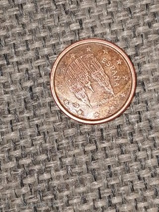 Moneda 1 Céntimo 2012 con Error