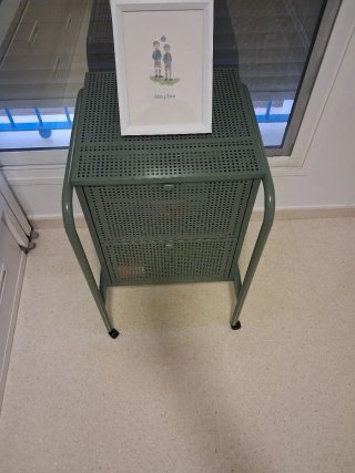 Cajonera Metálica Verde con Ruedas