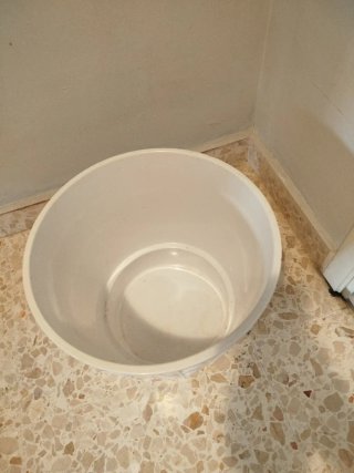 Macetero blanco cerámica 28 cm