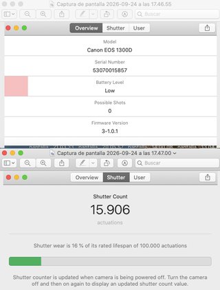 Canon EOS 1300D con objetivo kit