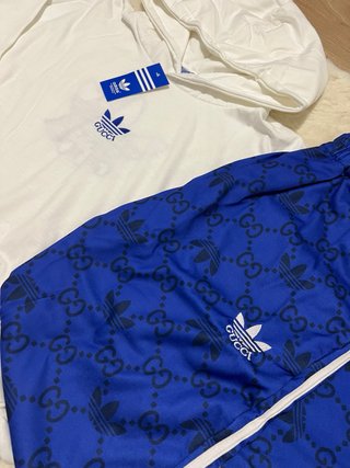 Chándal Adidas Mujer Blanco y Azul