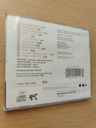 CD Joe Pass - Summer Nights