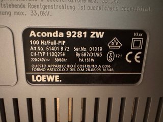 TV CRT Loewe Aconda con VGA - 480p - GRIAL