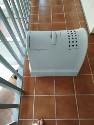 Arenero para gatos