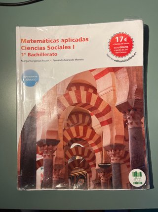 MATEMÁTICAS APLICADAS A LAS CIENCIAS SOCIALES I