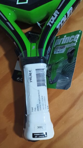 Pala de Pádel Prince Tour, impoluta!