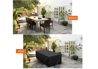 Funda muebles jardín impermeable 242x162cm