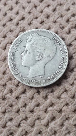 Moneda 1 Peseta Alfonso XIII 1900