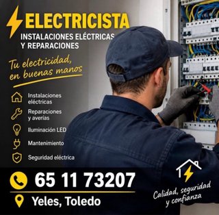 Se ofrece electricista en Yeles Toledo