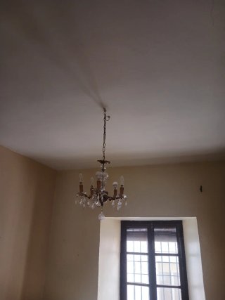 Lámpara de cristal pequeña