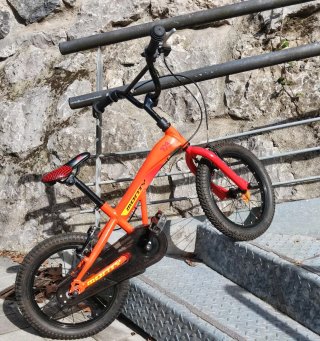 Bicicleta Monty infantil naranja