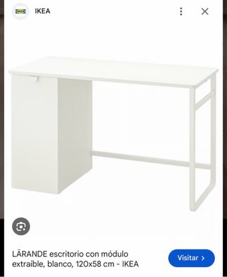 Escritorio Ikea Larande Blanco