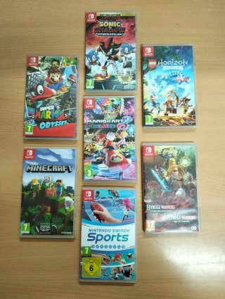 Lote 7 Carátulas Juegos Nintendo Switch