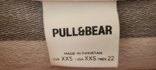 Sudadera Pull & Bear Gris y Blanca