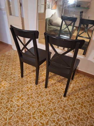 Lote 2 Sillas IKEA INGOLF Negras