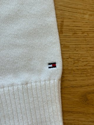 Tommy Hilfiger White Knit Cardigan Old Money Style