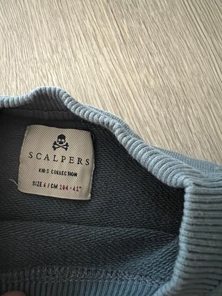 Sudadera Scalpers Gris Talla 4 (104cm)