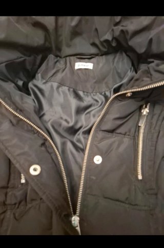Chaquetón de Plumas Negro Talla S