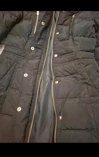 Chaquetón de Plumas Negro Talla S