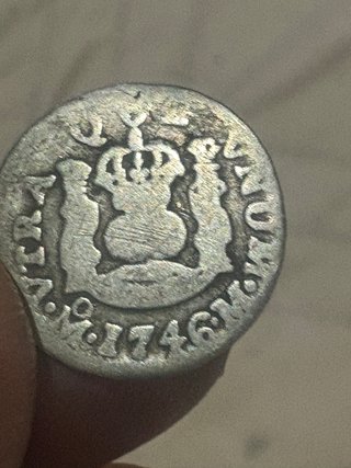 Moneda 1/2 Real Felipe V 1746 México