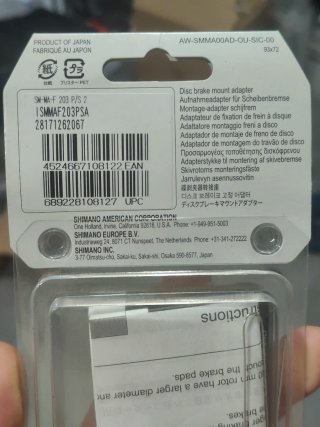 Adaptador Freno Disco Shimano 203mm